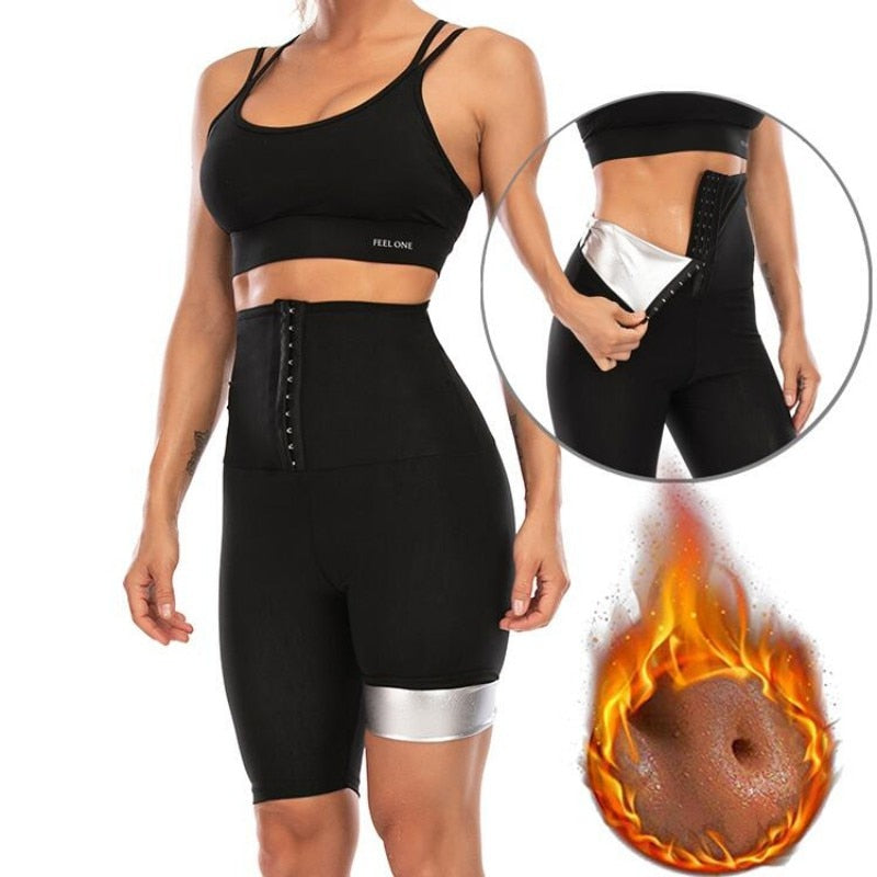 Upgrade Women Body Shaper Pants Sweat Sauna Effect Slimming Pants Fitness  Shorts Shapewear Workout Gym Leggings Plus Size S-5XL Color: style C, Size:  2XL-3XL